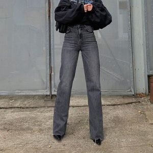 Zara 90s Full Length black jeans